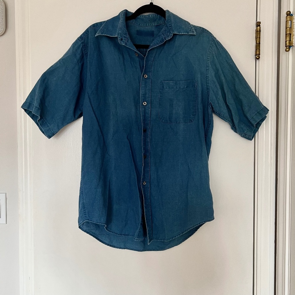 Vintage Unisex Denim Jeans Canadian Tuxedo Workwear Button Down Worksheet